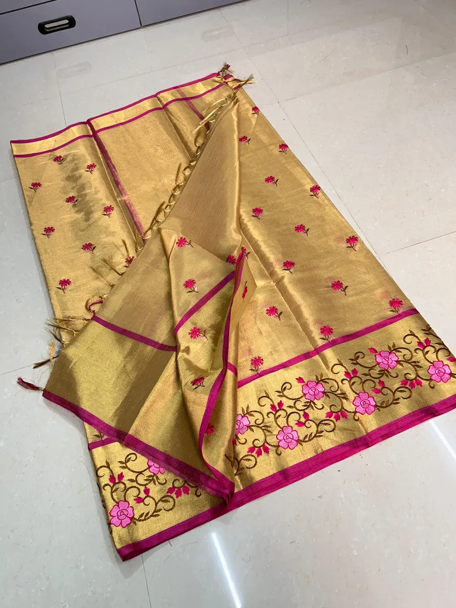BANARASI SEMI KANCHIPURAM ZARI TISSUES VISKAT SAREES